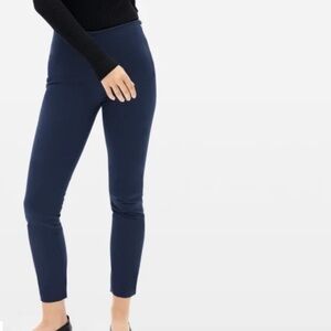 Everlane Navy Side Zip Cotton Pants Size 00